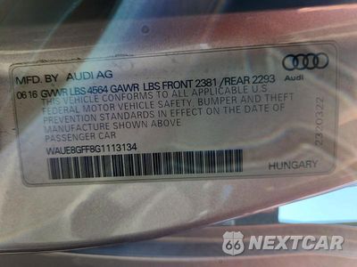 Zdjęcie 14 z 14 samochodu: 2016 AUDI A3 PREMIUM PLUS VIN:WAUE8GFF8G1113134 - miniatura