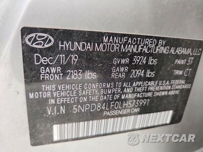 Zdjęcie 13 z 13 samochodu: 2020 HYUNDAI ELANTRA LIMITED VIN:5NPD84LF0LH573991 - miniatura