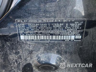 Zdjęcie 12 z 12 samochodu: 2017 HONDA FIT EX VIN:3HGGK5G74HM707749 - miniatura