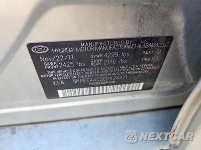 Zdjęcie 13 z 13 samochodu: 2012 HYUNDAI SONATA SE VIN:5NPEC4AC3CH424471 - miniatura