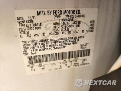 Zdjęcie 13 z 13 samochodu: 2012 FORD EXPLORER XLT VIN:1FMHK8D8XCGA54182 - miniatura