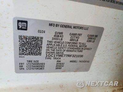Zdjęcie 13 z 13 samochodu: 2024 CHEVROLET SILVERADO K2500 CUSTOM VIN:1GC1YME77RF321036 - miniatura