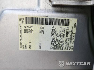 Zdjęcie 12 z 12 samochodu: 2010 NISSAN ALTIMA 2.5 VIN:1N4AL2AP5AC100734 - miniatura
