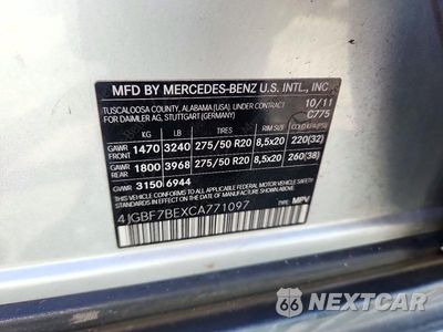 Zdjęcie 14 z 14 samochodu: 2012 MERCEDES-BENZ GL 450 4MATIC VIN:4JGBF7BEXCA771097 - miniatura