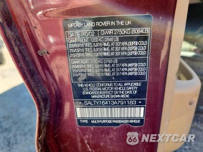 Zdjęcie 13 z 13 samochodu: 2003 LAND ROVER DISCOVERY II SE VIN:SALTY16413A791183 - miniatura