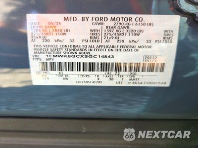 Zdjęcie 13 z 13 samochodu: 2025 FORD EXPLORER ST VIN:1FMWK8GCXSGC14843 - miniatura