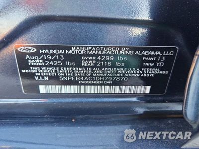 Zdjęcie 12 z 12 samochodu: 2013 HYUNDAI SONATA GLS VIN:5NPEB4AC1DH797870 - miniatura