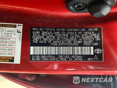 Zdjęcie 12 z 12 samochodu: 2009 TOYOTA COROLLA LE VIN:JTDBL40E599036052 - miniatura