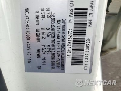 Zdjęcie 13 z 13 samochodu: 2015 MAZDA 3 TOURING VIN:JM1BM1V35F1245756 - miniatura