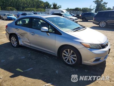 Czwarte zdjęcie samochodu z boku: 2012 HONDA CIVIC EXL VIN:19XFB2F98CE358903 - miniatura