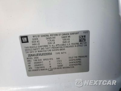 Zdjęcie 13 z 13 samochodu: 2018 CHEVROLET EQUINOX LT VIN:2GNAXJEV8J6226894 - miniatura