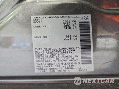 Zdjęcie 13 z 13 samochodu: 2025 NISSAN ALTIMA SV VIN:1N4BL4DW8SN416685 - miniatura