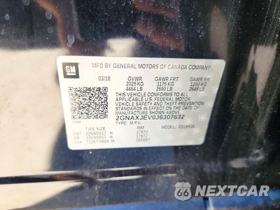 Zdjęcie 12 z 12 samochodu: 2018 CHEVROLET EQUINOX LT VIN:2GNAXJEV0J6307632 - miniatura