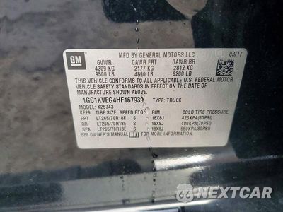 Zdjęcie 12 z 12 samochodu: 2017 CHEVROLET SILVERADO K2500 HEAVY DUTY LT VIN:1GC1KVEG4HF167939 - miniatura