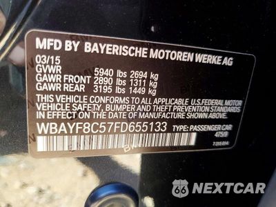 Zdjęcie 12 z 12 samochodu: 2015 BMW 750 LXI VIN:WBAYF8C57FD655133 - miniatura
