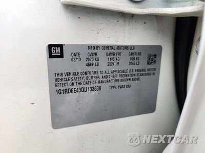 Zdjęcie 12 z 12 samochodu: 2013 CHEVROLET VOLT VIN:1G1RD6E43DU133630 - miniatura