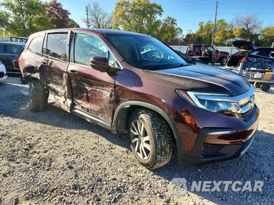 Czwarte zdjęcie samochodu z boku: 2021 HONDA PILOT EX VIN:5FNYF6H34MB072877 - miniatura