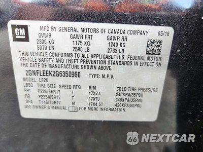 Zdjęcie 13 z 13 samochodu: 2016 CHEVROLET EQUINOX LS VIN:2GNFLEEK2G6350960 - miniatura