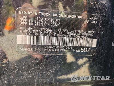 Zdjęcie 12 z 12 samochodu: 2015 MITSUBISHI LANCER SE VIN:JA32V2FW1FU019626 - miniatura