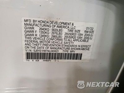 Zdjęcie 13 z 13 samochodu: 2022 ACURA MDX ADVANCE VIN:5J8YE1H81NL040423 - miniatura