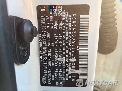 Zdjęcie 14 z 14 samochodu: 2012 KIA SORENTO LX VIN:5XYKT3A65CG298869 - miniatura