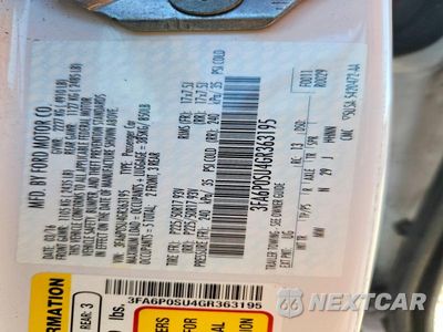 Zdjęcie 13 z 13 samochodu: 2016 FORD FUSION TITANIUM PHEV VIN:3FA6P0SU4GR363195 - miniatura