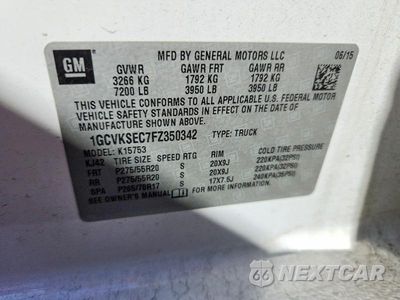 Zdjęcie 12 z 12 samochodu: 2015 CHEVROLET SILVERADO K1500 LTZ VIN:1GCVKSEC7FZ350342 - miniatura