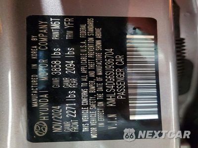 Zdjęcie 12 z 12 samochodu: 2025 HYUNDAI ELANTRA SEL VIN:KMHLS4DG6SU936704 - miniatura