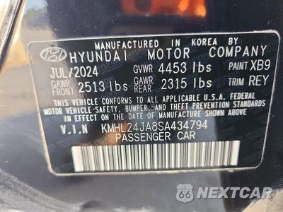 Zdjęcie 12 z 12 samochodu: 2025 HYUNDAI SONATA SE VIN:KMHL24JA8SA434794 - miniatura