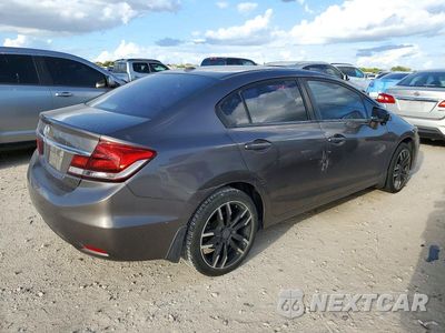 Trzecie zdjęcie samochodu z tyłu: 2014 HONDA CIVIC EXL VIN:19XFB2F93EE055949 - miniatura