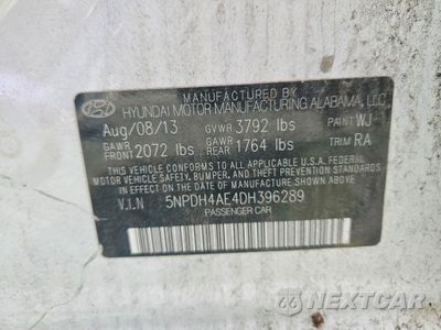 Zdjęcie 12 z 12 samochodu: 2013 HYUNDAI ELANTRA GLS VIN:5NPDH4AE4DH396289 - miniatura