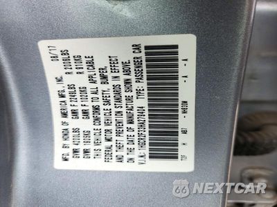 Zdjęcie 12 z 12 samochodu: 2017 HONDA ACCORD LX VIN:1HGCR2F33HA279404 - miniatura