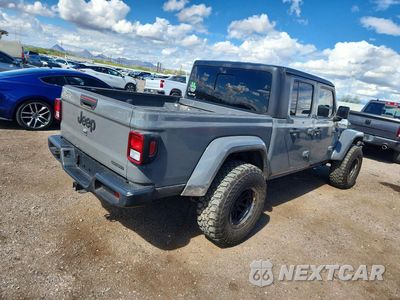 Trzecie zdjęcie samochodu z tyłu: 2021 JEEP GLADIATOR SPORT VIN:1C6HJTAG7ML580405 - miniatura