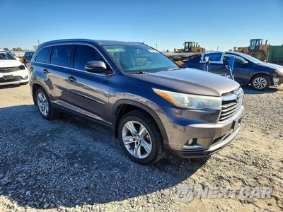Czwarte zdjęcie samochodu z boku: 2015 TOYOTA HIGHLANDER LIMITED VIN:5TDDKRFH8FS142454 - miniatura