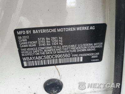 Zdjęcie 12 z 12 samochodu: 2013 BMW 750 I VIN:WBAYA8C58DC996560 - miniatura