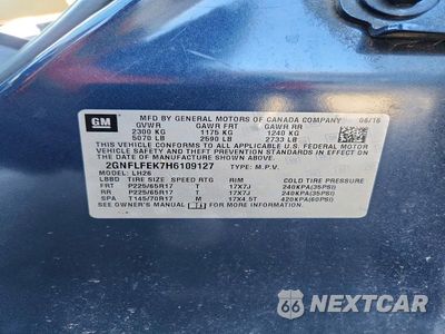Zdjęcie 13 z 13 samochodu: 2017 CHEVROLET EQUINOX LT VIN:2GNFLFEK7H6109127 - miniatura
