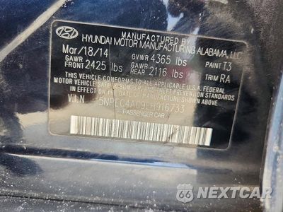 Zdjęcie 12 z 12 samochodu: 2014 HYUNDAI SONATA LIMITED VIN:5NPEC4AC9EH916733 - miniatura