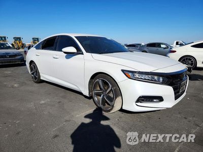Czwarte zdjęcie samochodu z boku: 2019 HONDA ACCORD SPORT VIN:1HGCV1F37KA059082 - miniatura