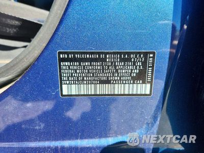Zdjęcie 12 z 12 samochodu: 2018 VOLKSWAGEN JETTA S VIN:3VW2B7AJ2JM207004 - miniatura