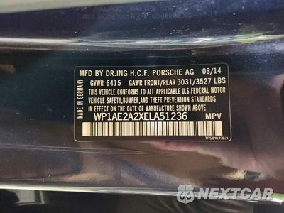 Zdjęcie 13 z 13 samochodu: 2014 PORSCHE CAYENNE S HYBRID VIN:WP1AE2A2XELA51236 - miniatura