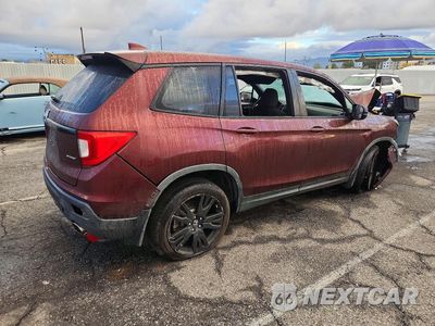 Trzecie zdjęcie samochodu z tyłu: 2019 HONDA PASSPORT SPORT VIN:5FNYF7H21KB006264 - miniatura