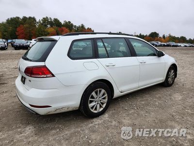 Trzecie zdjęcie samochodu z tyłu: 2018 VOLKSWAGEN GOLF SPORTWAGEN S VIN:3VWD17AU3JM766860 - miniatura