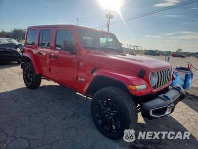 Czwarte zdjęcie samochodu z boku: 2024 JEEP WRANGLER SAHARA 4XE VIN:1C4RJXP64RW225359 - miniatura