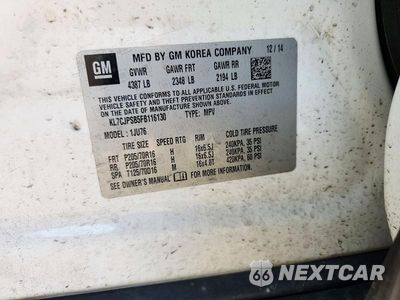 Zdjęcie 13 z 13 samochodu: 2015 CHEVROLET TRAX 1LS VIN:KL7CJPSB5FB116130 - miniatura