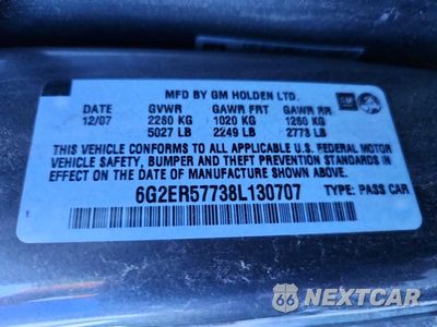 Zdjęcie 12 z 12 samochodu: 2008 PONTIAC G8 VIN:6G2ER57738L130707 - miniatura