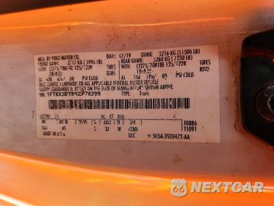 Zdjęcie 12 z 12 samochodu: 2019 FORD F350 SUPER DUTY VIN:1FT8X3BT8KEF76299 - miniatura