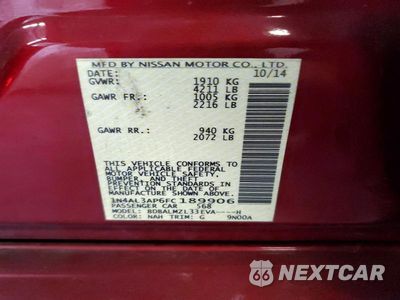 Zdjęcie 13 z 13 samochodu: 2015 NISSAN ALTIMA 2.5 SV VIN:1N4AL3AP6FC189906 - miniatura