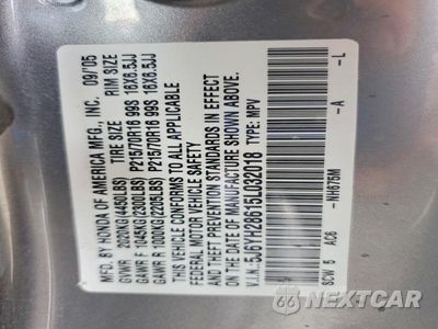 Zdjęcie 13 z 13 samochodu: 2005 HONDA ELEMENT EX VIN:5J6YH28615L032018 - miniatura