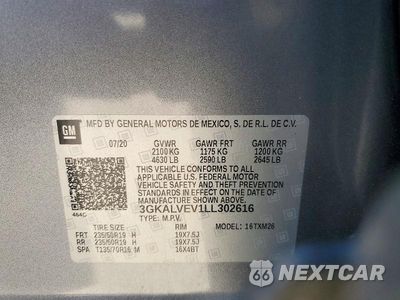Zdjęcie 13 z 13 samochodu: 2020 GMC TERRAIN SLT VIN:3GKALVEV1LL302616 - miniatura