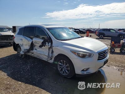 Czwarte zdjęcie samochodu z boku: 2013 INFINITI JX35 BASE VIN:5N1AL0MN5DC340584 - miniatura